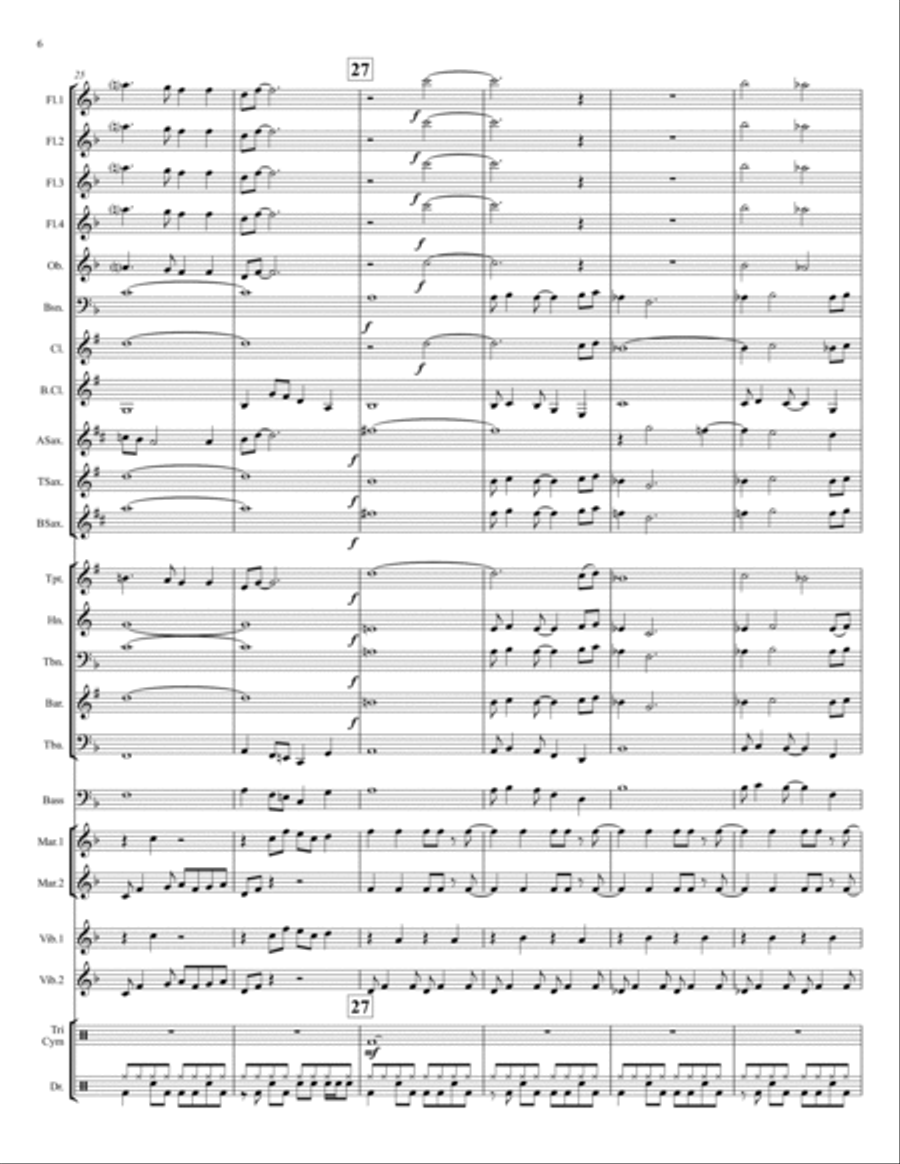 Prelude to a Crowd Prelude to a Crowd Concert Band scores gallery preview page 6