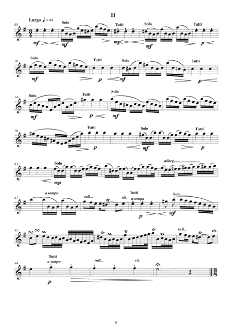 Vivaldi - 18 Concertos - Parts for String Quartet String Quartet scores gallery preview page 5
