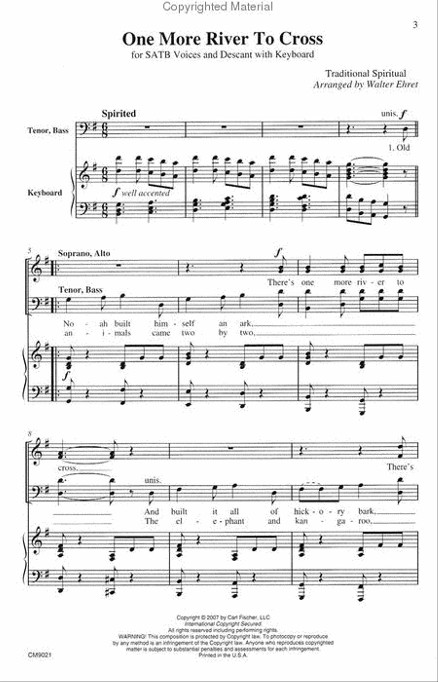 One More River To Cross One More River To Cross 4-Part scores gallery preview page 2