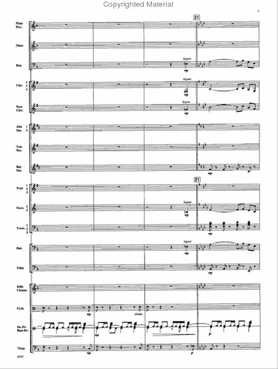 Encomium Encomium Concert Band scores gallery preview page 6