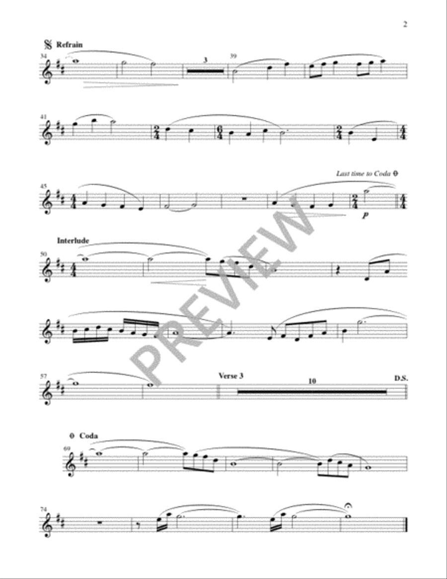 Bethlehem Sky - Instrument edition Flute scores gallery preview page 4