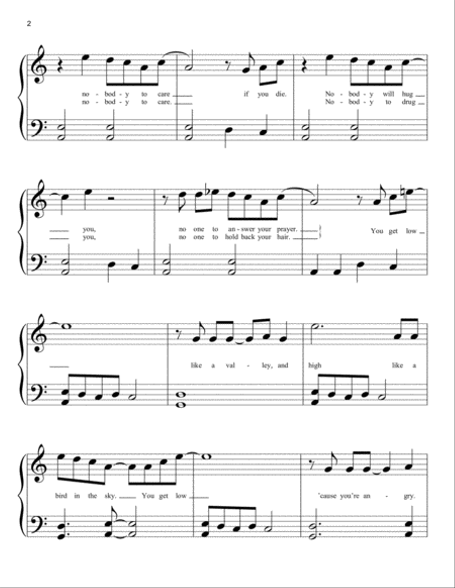 Lo/Hi Lo/Hi Easy Piano scores gallery preview page 2