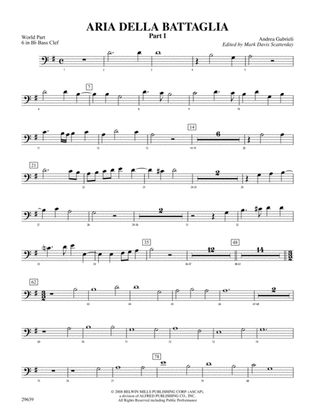 Aria Della Battaglia: (wp) 6 in Bb Bass Clef