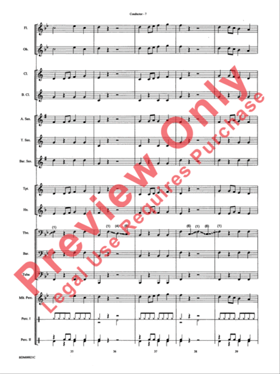 Slip and Slide Concert Band scores gallery preview page 10