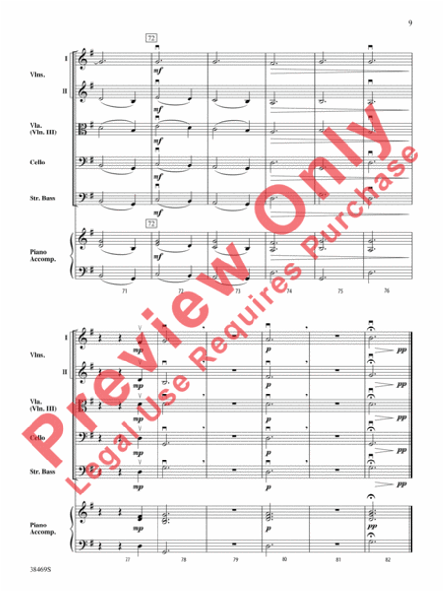 Pastorale (from The Christmas Concerto) String Orchestra scores gallery preview page 10