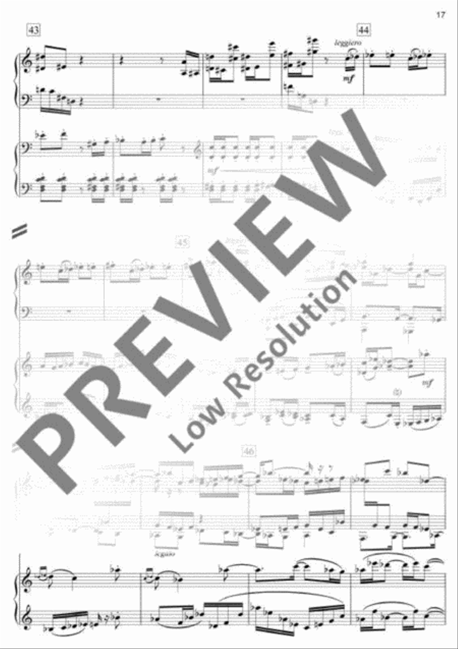 Symphony in Three Movements Piano scores gallery preview page 18
