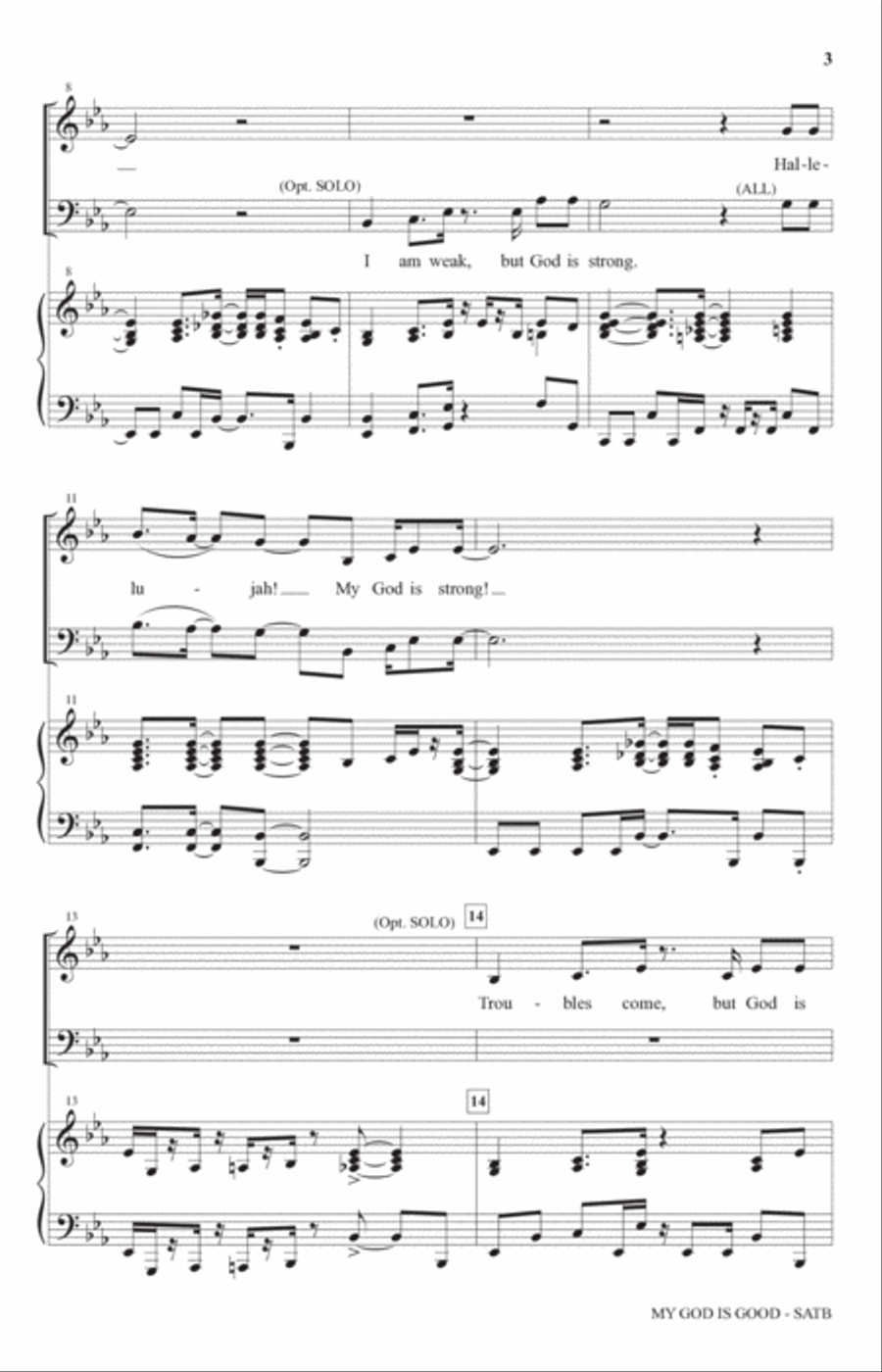 My God Is Good (arr. Joel Raney) 4-Part scores gallery preview page 2