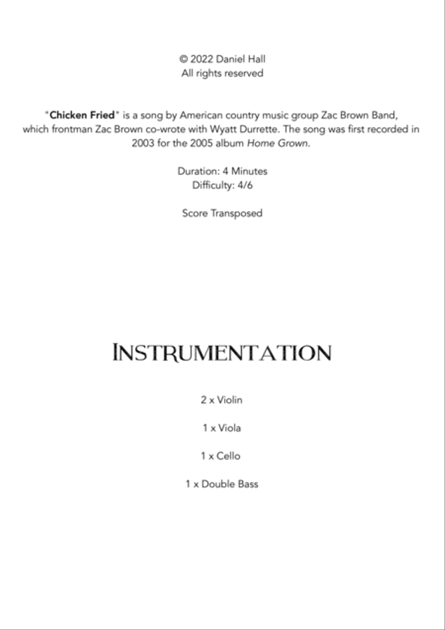 Chicken Fried String Quintet scores gallery preview page 3