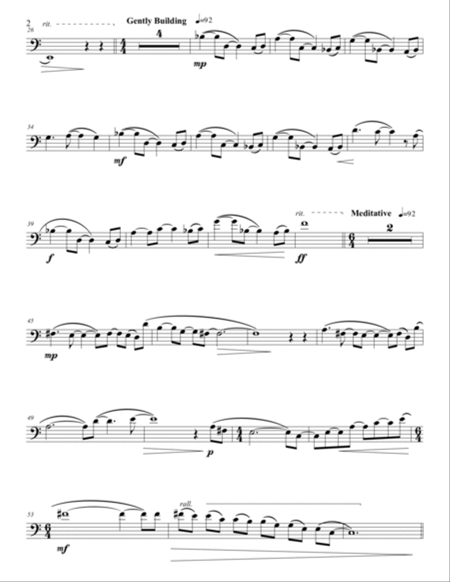 Whispers and Echoes Euphonium scores gallery preview page 2