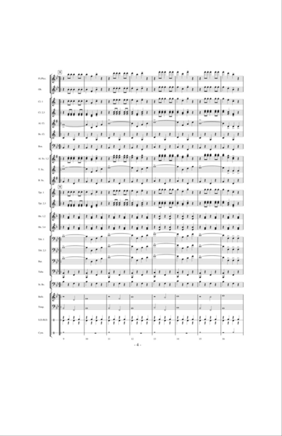 Military Escort Concert Band scores gallery preview page 3