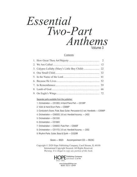 Essential Two-Part Anthems, Vol. 3
