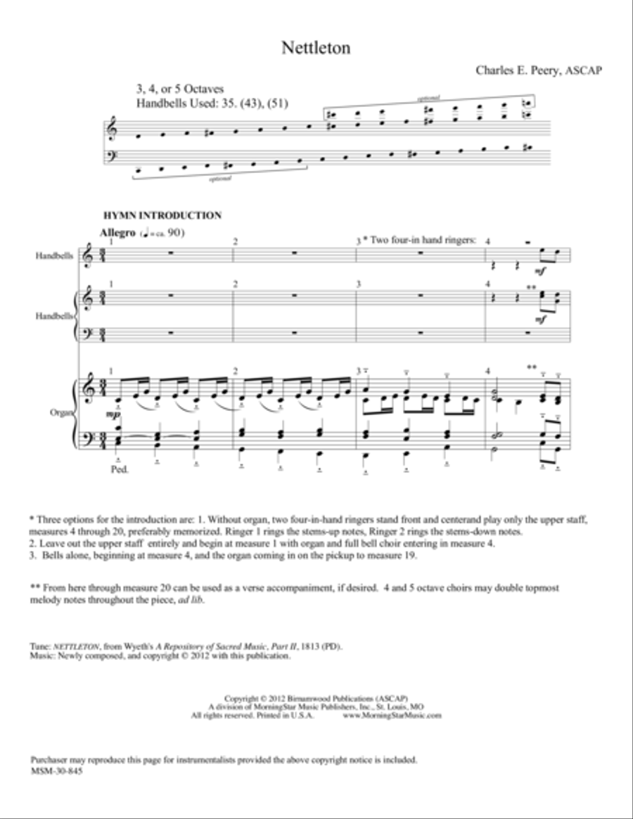 Nettleton Choir scores gallery preview page 1