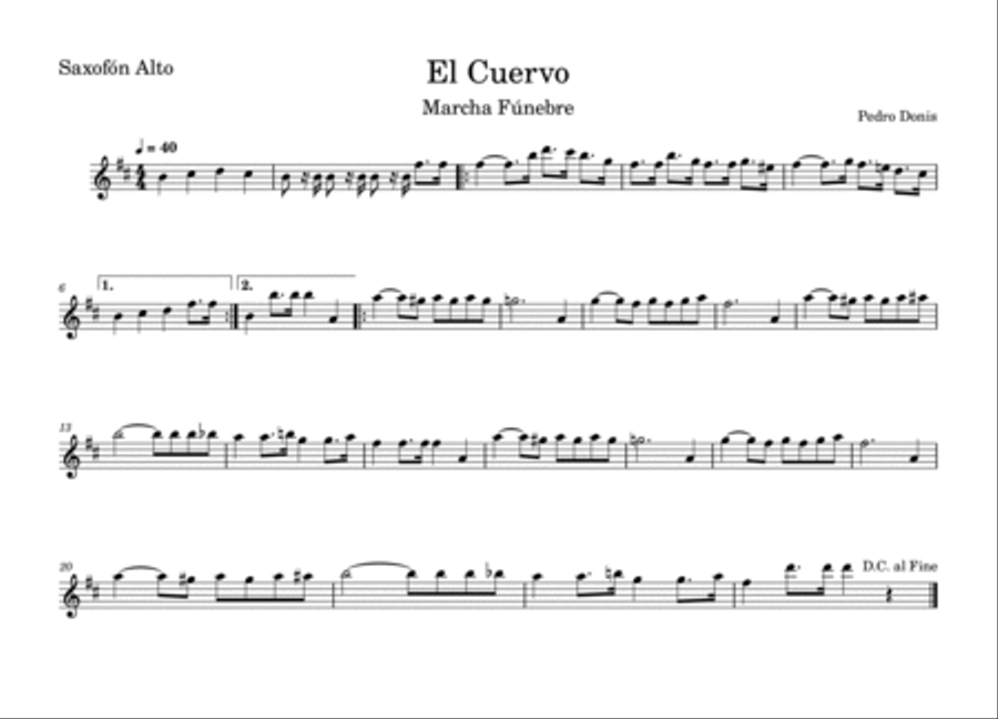 El Cuervo marcha fúnebre Concert Band scores gallery preview page 4