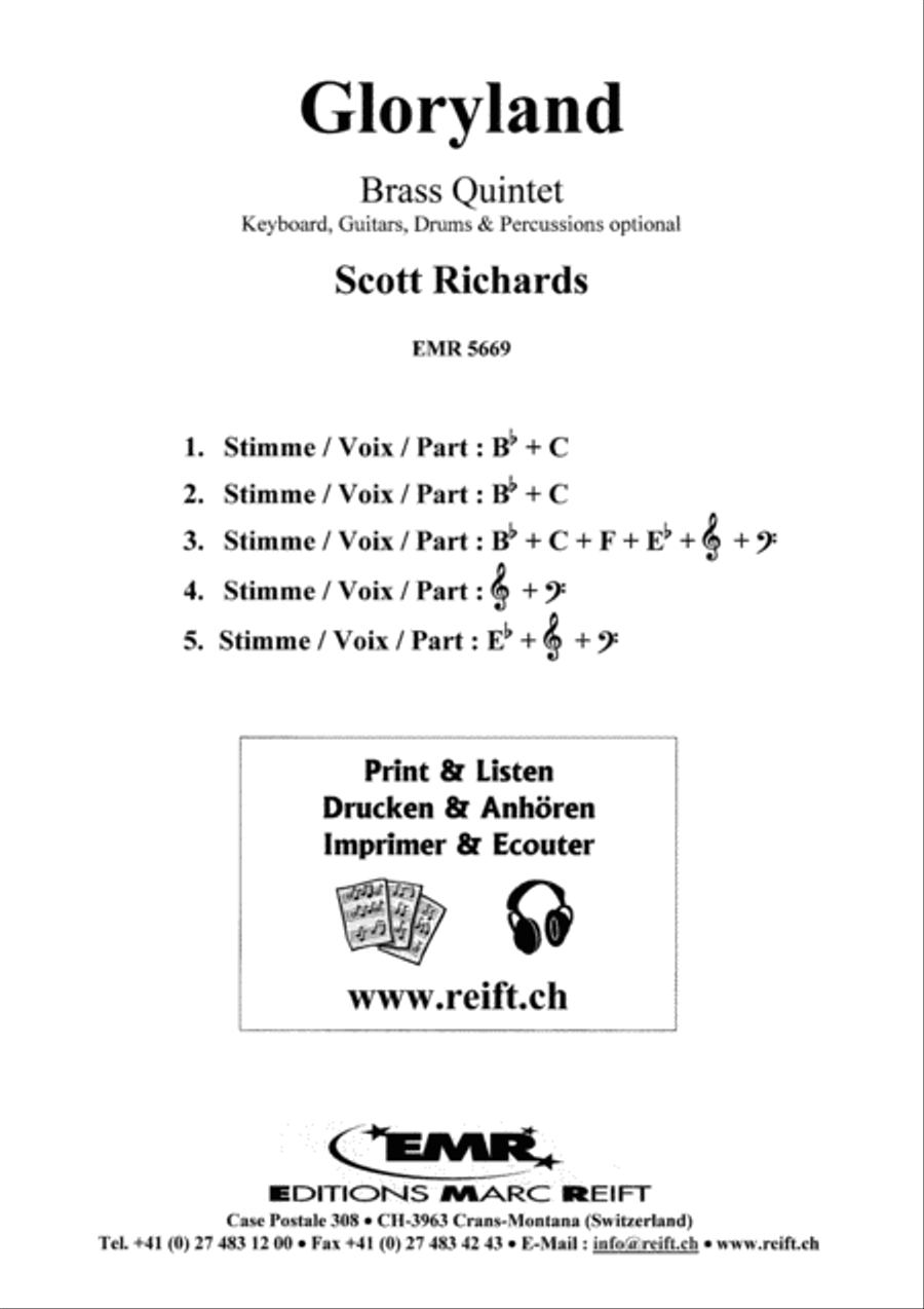 Gloryland Brass Band scores gallery preview page 2