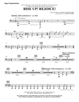 Rise Up! Rejoice! (from Footprints In The Sand) - Bass Trombone/Tuba