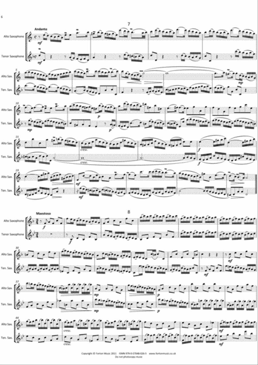 15 2-Part Inventions Woodwind Duet scores gallery preview page 6