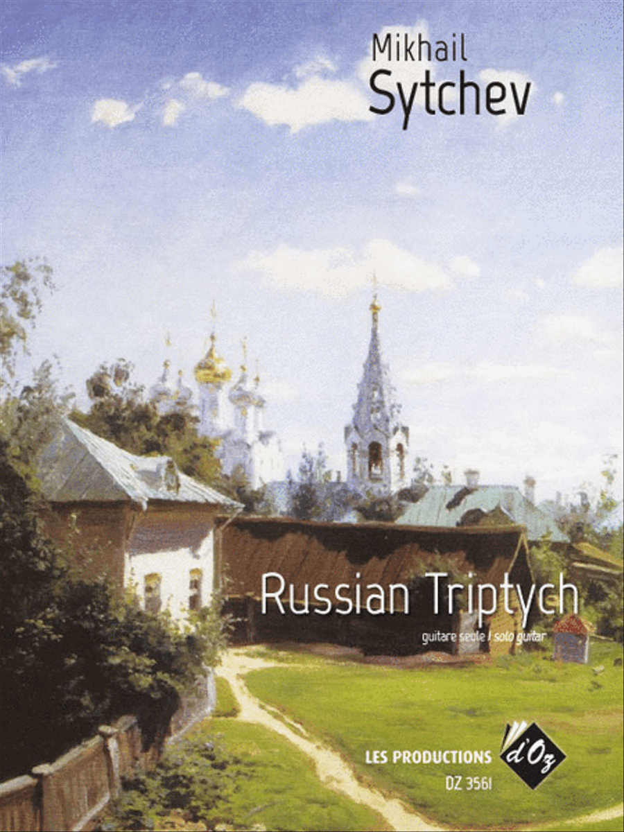 Russian Triptych Classical Guitar scores gallery preview page 1