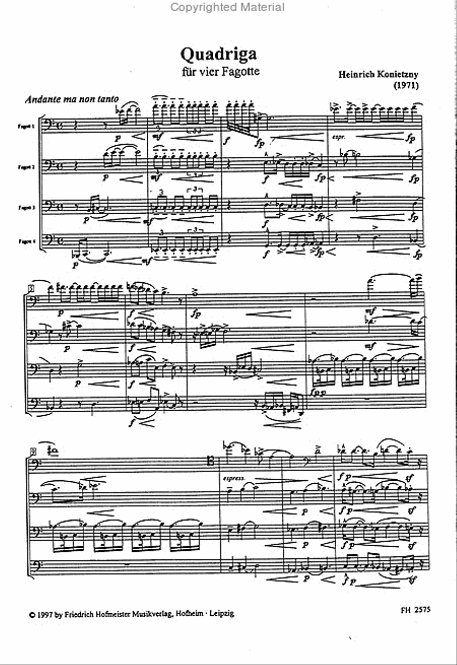 Quadriga Bassoon scores gallery preview page 2