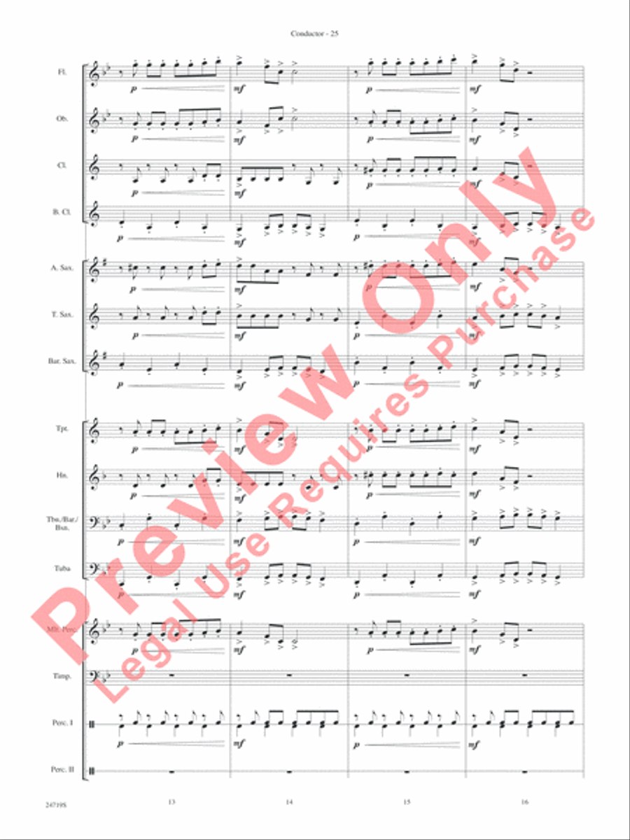 Harry Potter and the Goblet of Fire, Themes from Concert Band scores gallery preview page 27