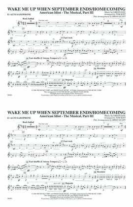Wake Me Up When September Ends / Homecoming: E-flat Alto Saxophone