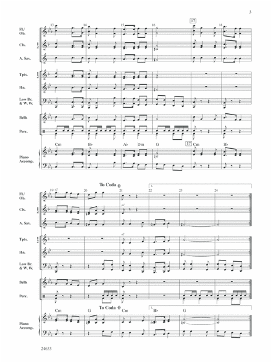 March Saranac: Score March Saranac: Score Concert Band scores gallery preview page 3