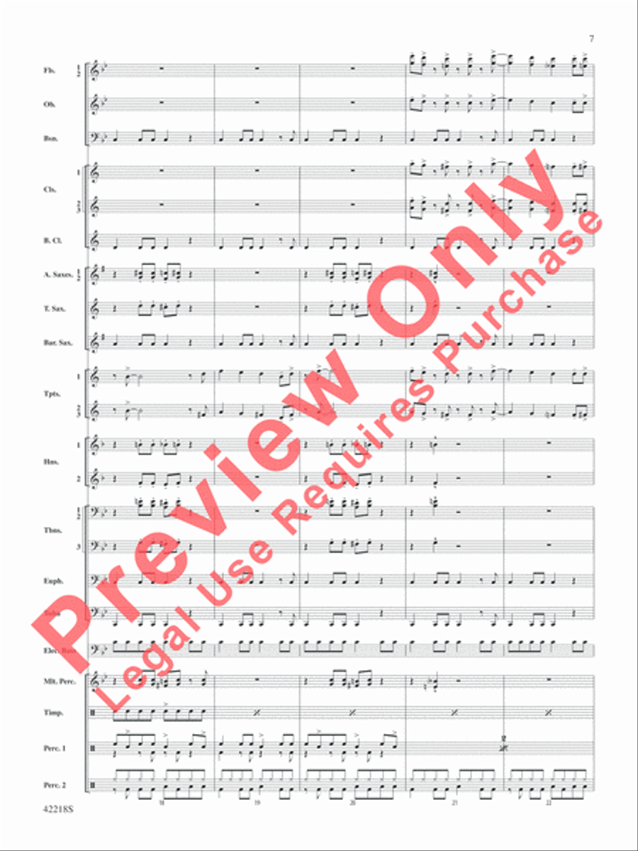 Tower of Power Greatest Hits Concert Band scores gallery preview page 8