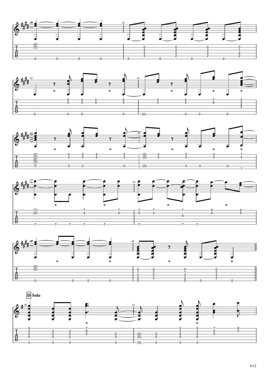 Dreams Acoustic Guitar scores gallery preview page 4