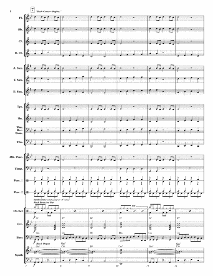 Arena Rock Concert Band scores gallery preview page 4