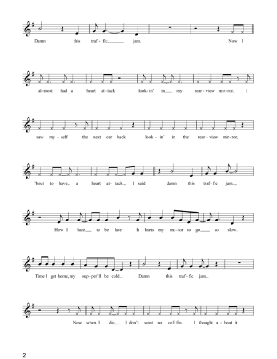 Traffic Jam Traffic Jam Piano scores gallery preview page 2