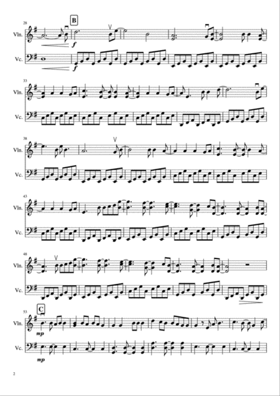 All Of Me String Duet scores gallery preview page 3