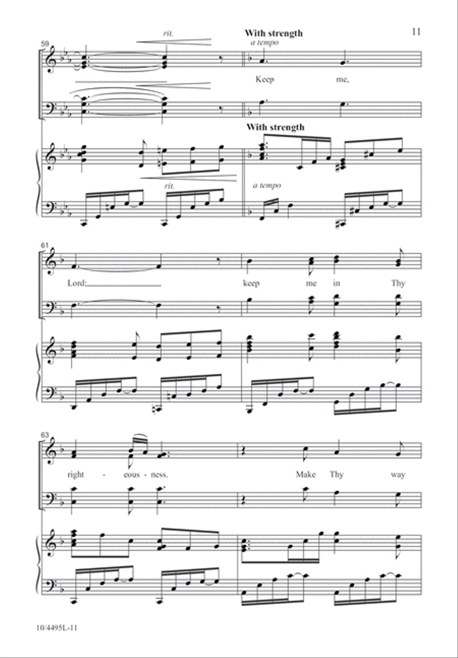 Lead Me, Lord 4-Part scores gallery preview page 12