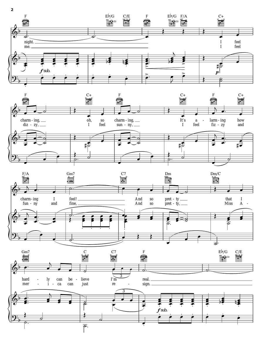 I Feel Pretty (from West Side Story) Guitar scores gallery preview page 2