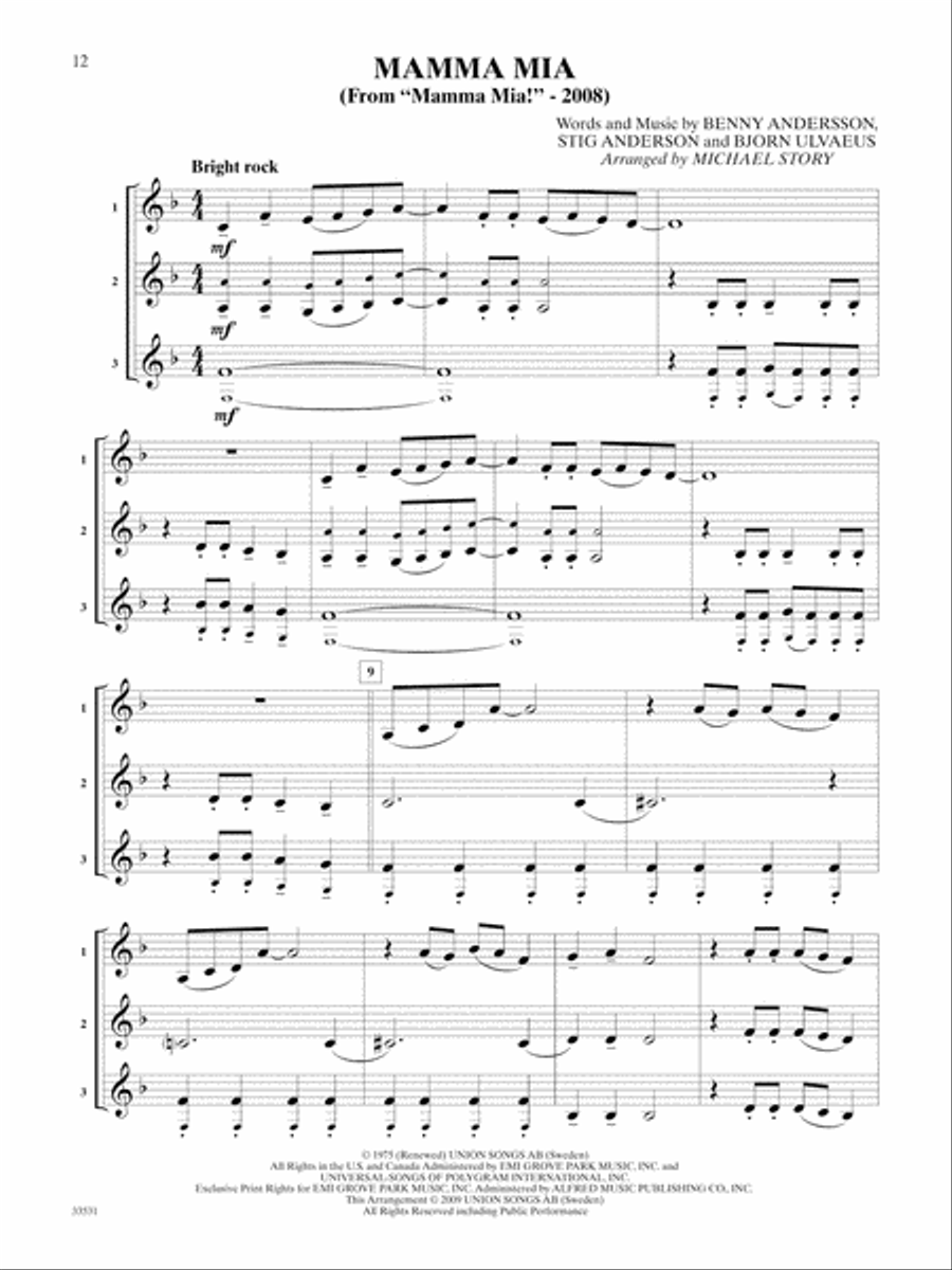 Movie Trios for All Small Ensemble scores gallery preview page 5