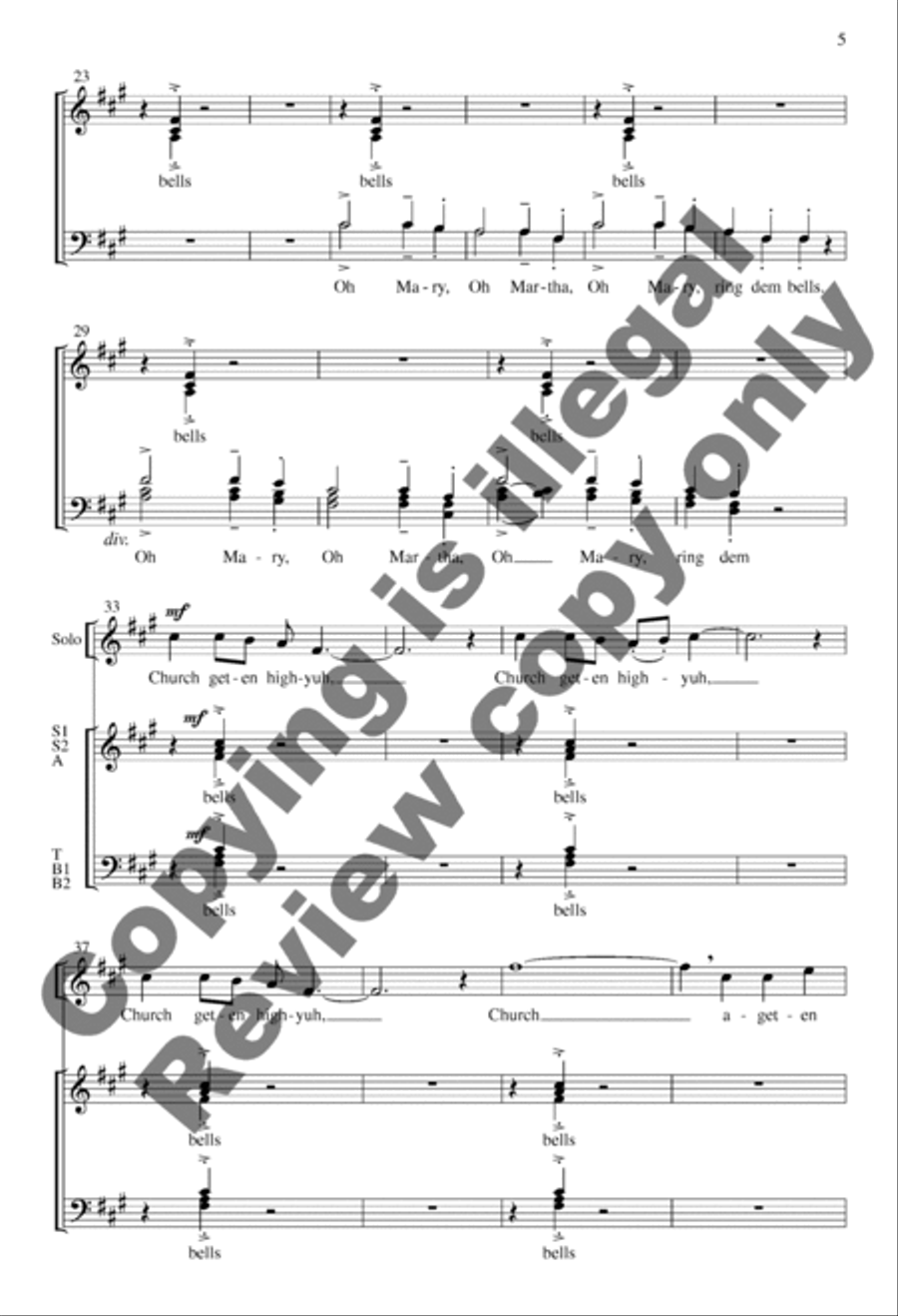 Bells A Cappella scores gallery preview page 5