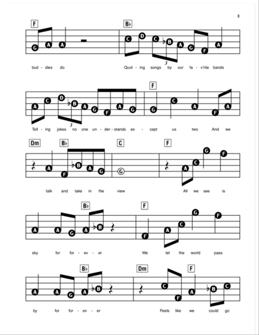 For Forever (from Dear Evan Hansen) Electronic Keyboard scores gallery preview page 2
