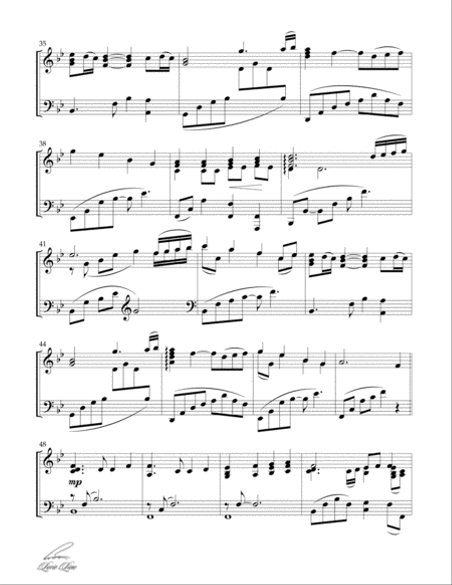 America The Beautiful Piano Solo scores gallery preview page 4