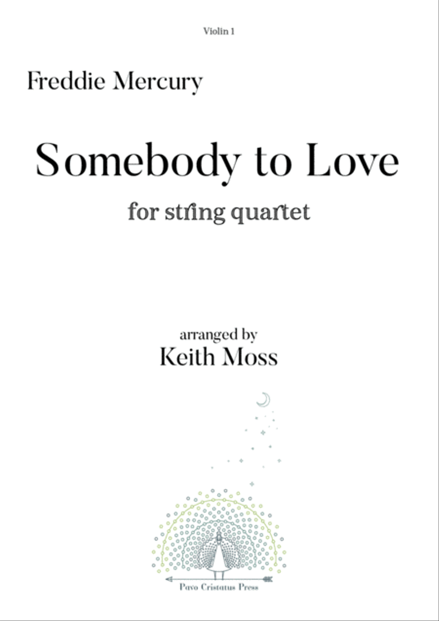 Somebody To Love String Quartet scores gallery preview page 1