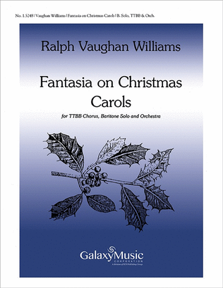 Book cover for Fantasia on Christmas Carols (Choral Score)