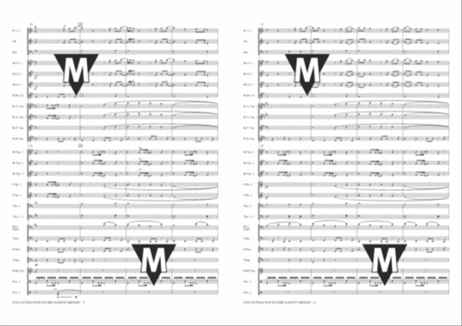 Das Ultimative Xavier Naidoo Medley Concert Band scores gallery preview page 4