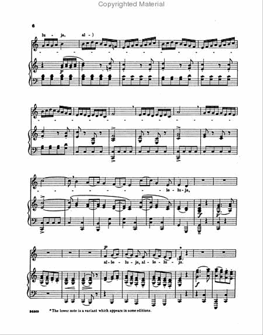 Alleluia (from Exsultate, jubilate) Voice scores gallery preview page 3