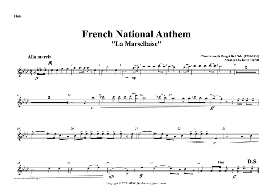 French National Anthem for Symphony Orchestra (Orchestre national d'Île-de-France Edition) Full Orchestra scores gallery preview page 6