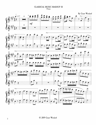 Classical Music Mashup III (1 Piano, 6 Hands)