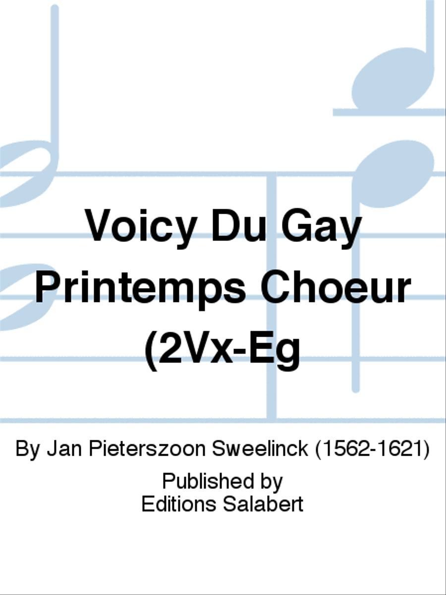 Voicy Du Gay Printemps Choeur (2Vx-Eg A Cappella scores gallery preview page 1