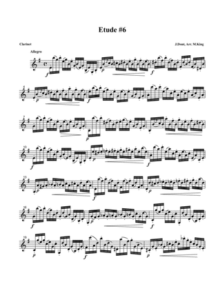 Clarinet Etude #6, Arr. Marten King