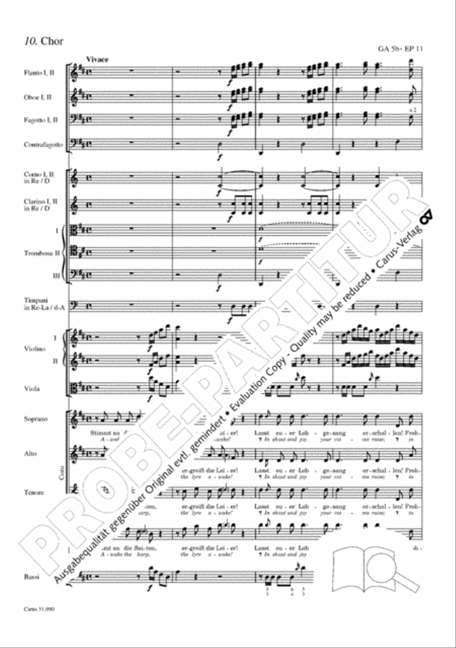 The Creation (Die Schopfung) 4-Part scores gallery preview page 95