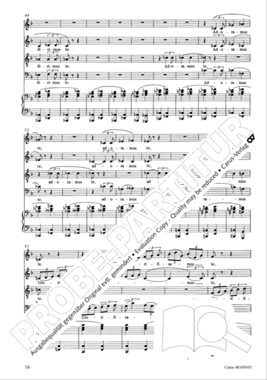 Petite Messe solennelle 4-Part scores gallery preview page 19