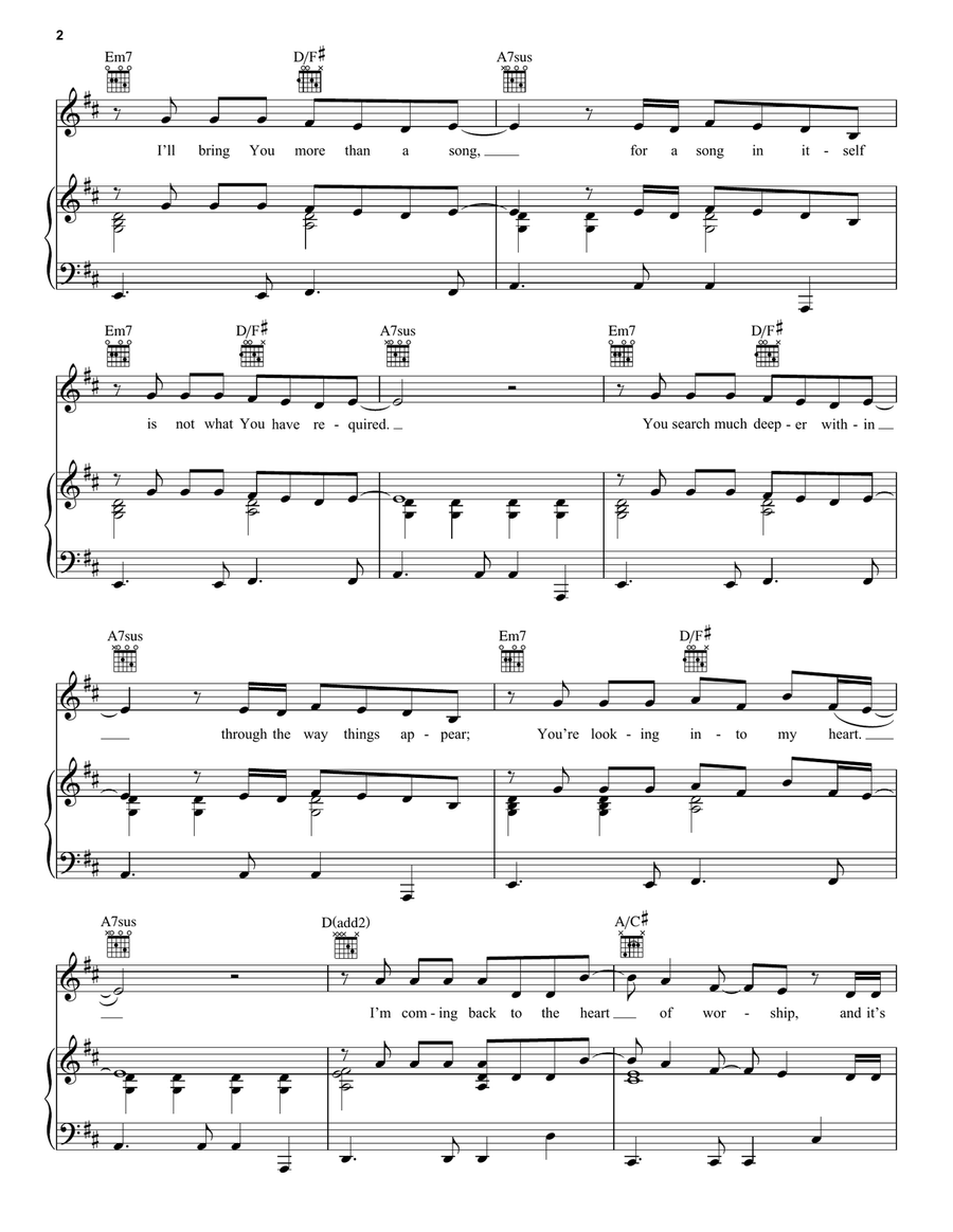 The Heart Of Worship Guitar scores gallery preview page 2