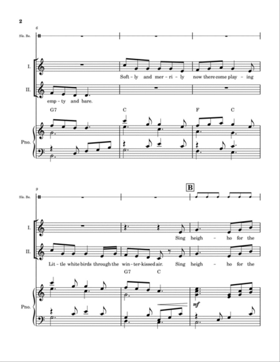 Winter Song (For Unison Choir) Unison Choir scores gallery preview page 4