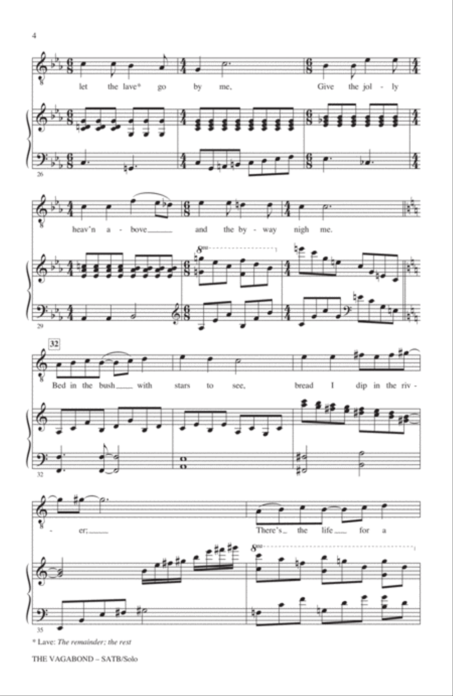 The Vagabond The Vagabond 4-Part scores gallery preview page 3