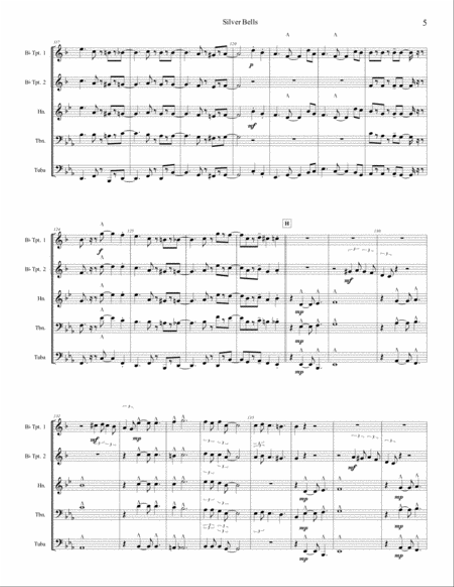 Silver Bells Brass Ensemble scores gallery preview page 6